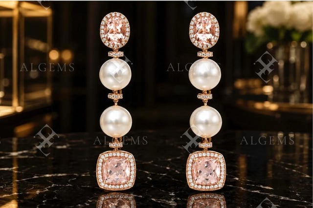 The Morganite & Pearl Earrings