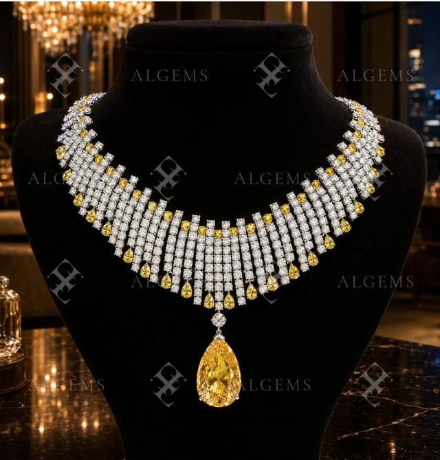 The Canary Fringe Necklace