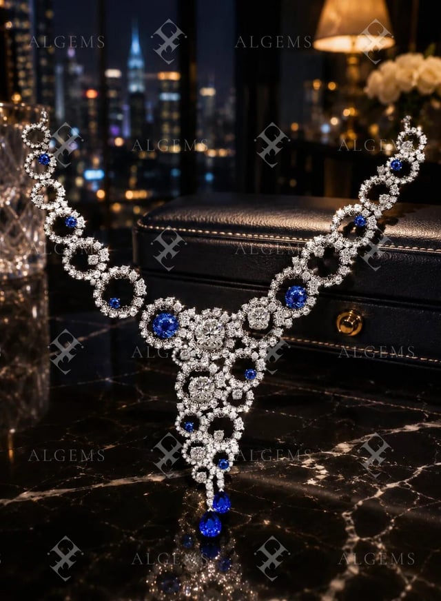 The Sapphire Circles Necklace