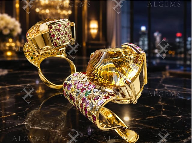 The Golden Citrine Ring